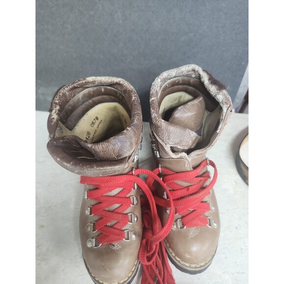 Vintage Vendramini Boots Mens 8 Hiking Mountaineering Leather Made In Italy main image 8